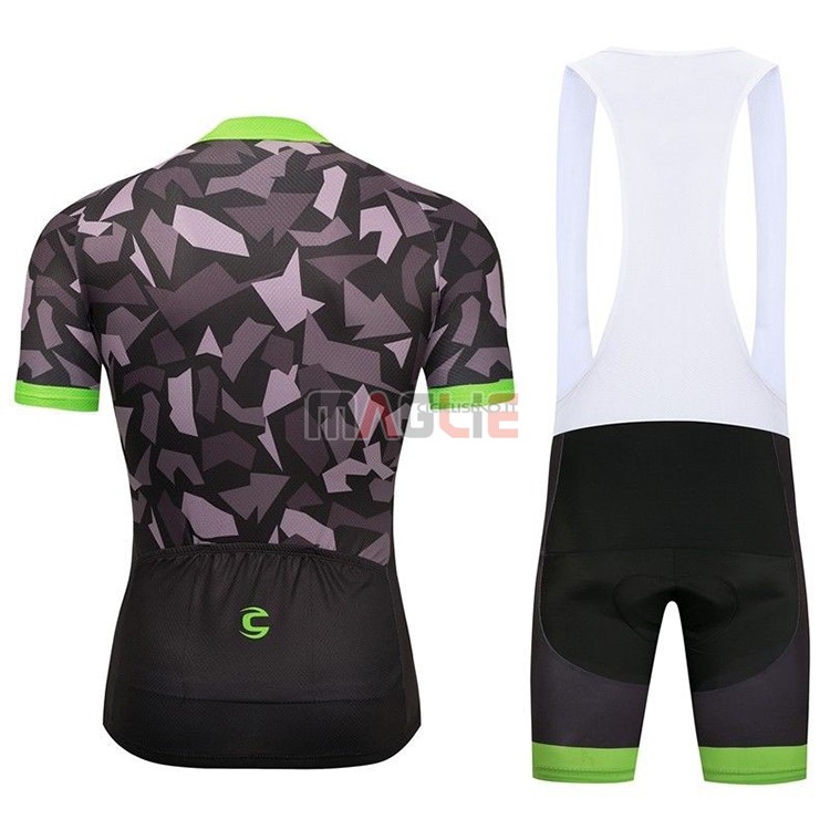 Maglia Cannondale Manica Corta 2018 Verde e Nero